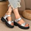 Sandals Women's Summer New Fashion with Skirt High-end Platform Beach Shoes
