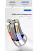 Universal Fast Charge 3-in-1 Multi-Port Cable: Type-C, Android, 3-Head