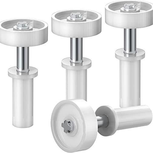 Bifold Door Top Guide Wheels Plastic For Closets Pantries Laundry Rooms Stainless Steel Bifold Door Top Pivot Hinge Suite