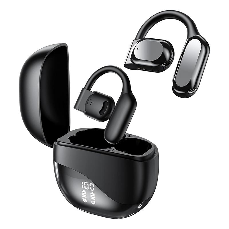 

Открытые игровые наушники с воздушной проводимостью HiFi шумоподавлением беспроводные Bluetooth-наушники с микрофоном и гибкими заушными креплениями чёрный