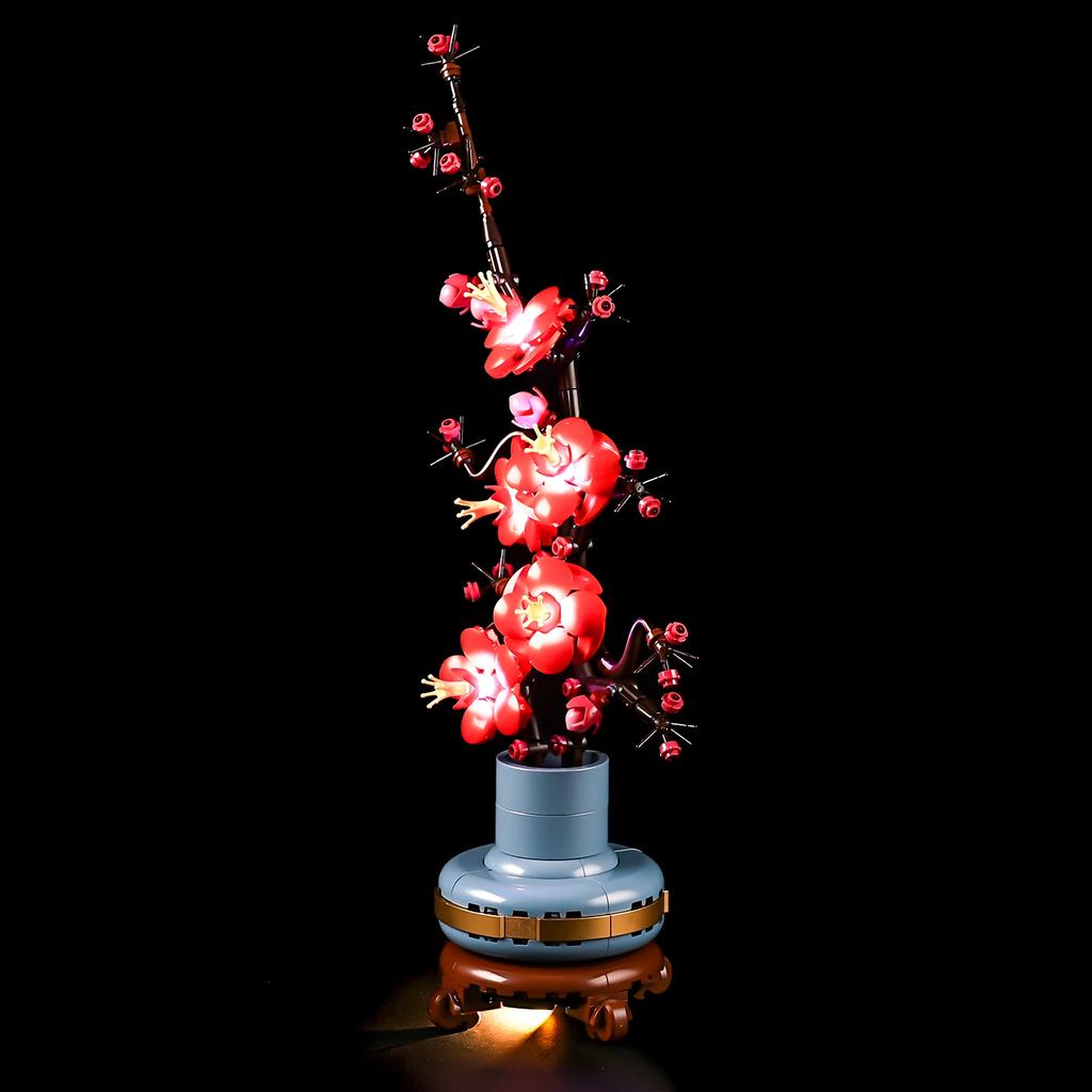 Flower Plum Blossom Led Light Kit For 10369 The Creator Botanical Collection Not Include Building Block (Only Lighting Set)