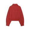 New, lapel metal zipper hem elastic casual jacket 860009