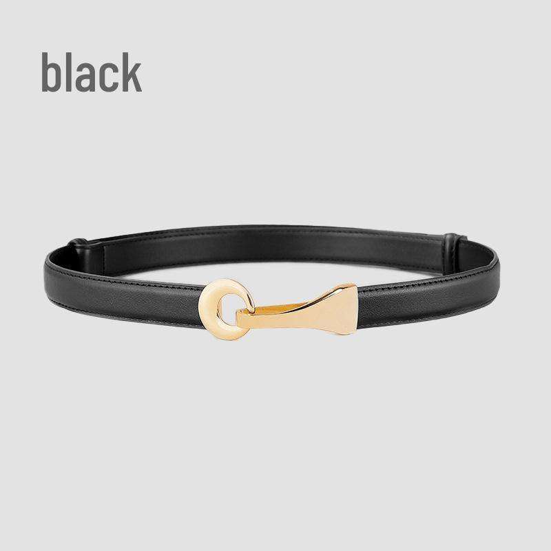 

Женский тонкий ремень для платья из натуральной кожи - Универсальный модный пояс 57cm-97cm