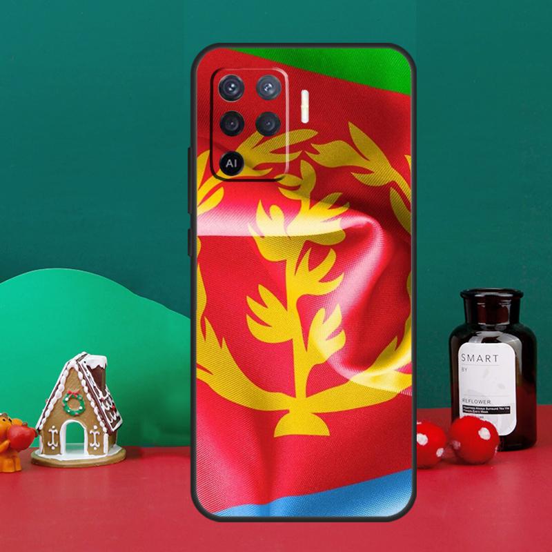 Eritrea Flag Case For Oppo A16 A76 A96 A17 A60 A40 A80 A98 A58 A78 A18 A38 A57 A74 A54 A94 A15 A5 A6 Pro