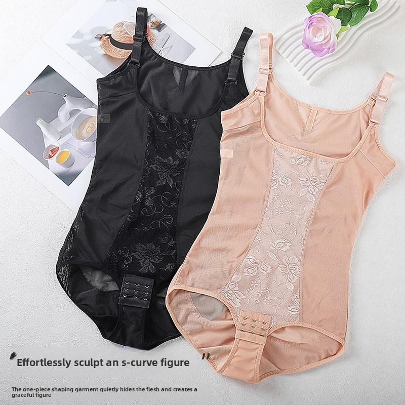 Postpartum Body Shaper Bodysuit with Straps Lifting Bra, Waist Cincher, Abdominal Compression, Butt Lift Shaping Underwear
