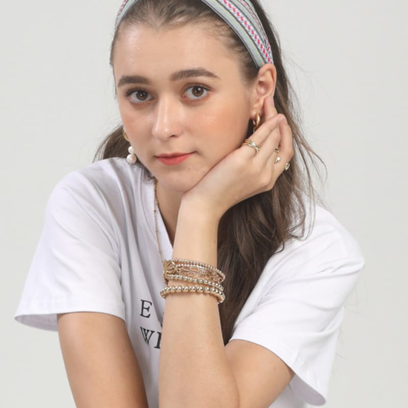 LALA Ethnic Hairband-GRAY