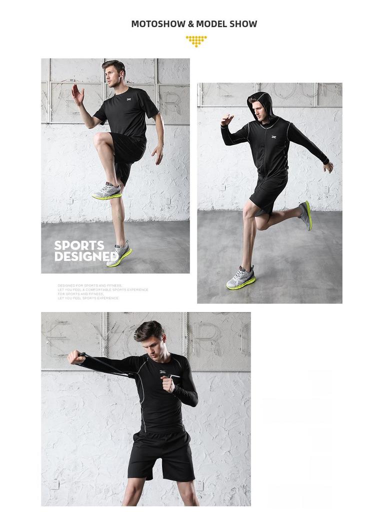 2021 Férfi Tavasz/Nyár Fitness Leggings & Sportruha Futáshoz, Edzőterembe és Kosárlabdához