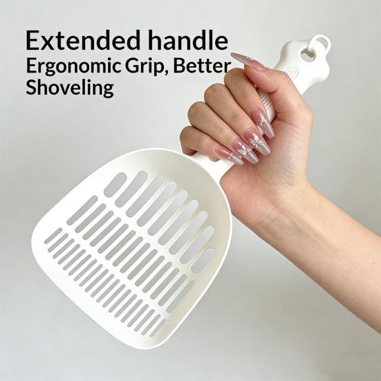 Cat Litter Shovel Pet Cleaning Tool Large Perforated Shovel for Clumping & Non-Clumping Litter Multi-size Hole Litter Scoop Plastic Cat Sand Cleaner