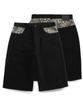 KEYMISERY Leopard Sagging Bermuda Pants (Black)