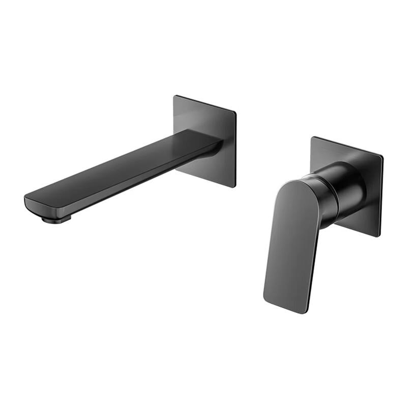 OEING Gunmetal Gray Wall-Mounted Basin Faucet