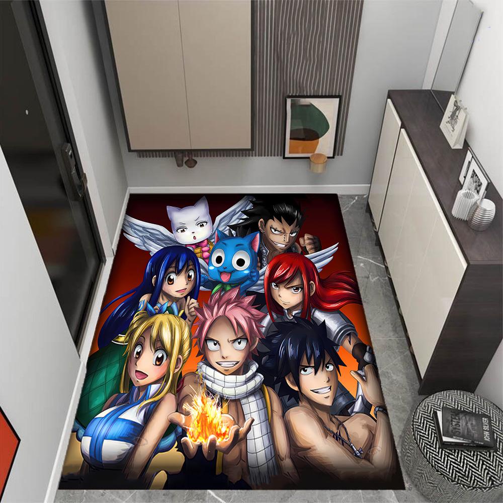 Fantasy Friends Adventure Themed Anti-Slip Rugs - Polyester Home Decor, Suitable for Bedrooms, Living Rooms, Doorways, Studios, and Decorations