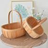 Cesto da picnic grande in vimini con manico Designs Accessorio per giardino Frutta Caramelle Vino e Raccolta Uova di Pasqua