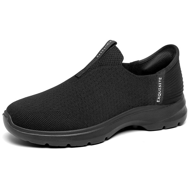 

Men s Mesh Breathable Slip-on Casual Lightweight Shoes, Plus Size, Thick Sole, Outdoor Sports Footwear 39