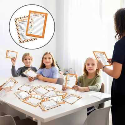 Yousheng 30 Players Thanksgiving Games for Family Party Adults Office Large Groups Word Search Scramble Pictionary Game Cards Set for Holiday Party