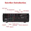 2000W Peak HiFi Power Amplifier for Car Stereo Home Theater Karaoke Speaker Sound System with Bluetooth 5.0, Remote Control