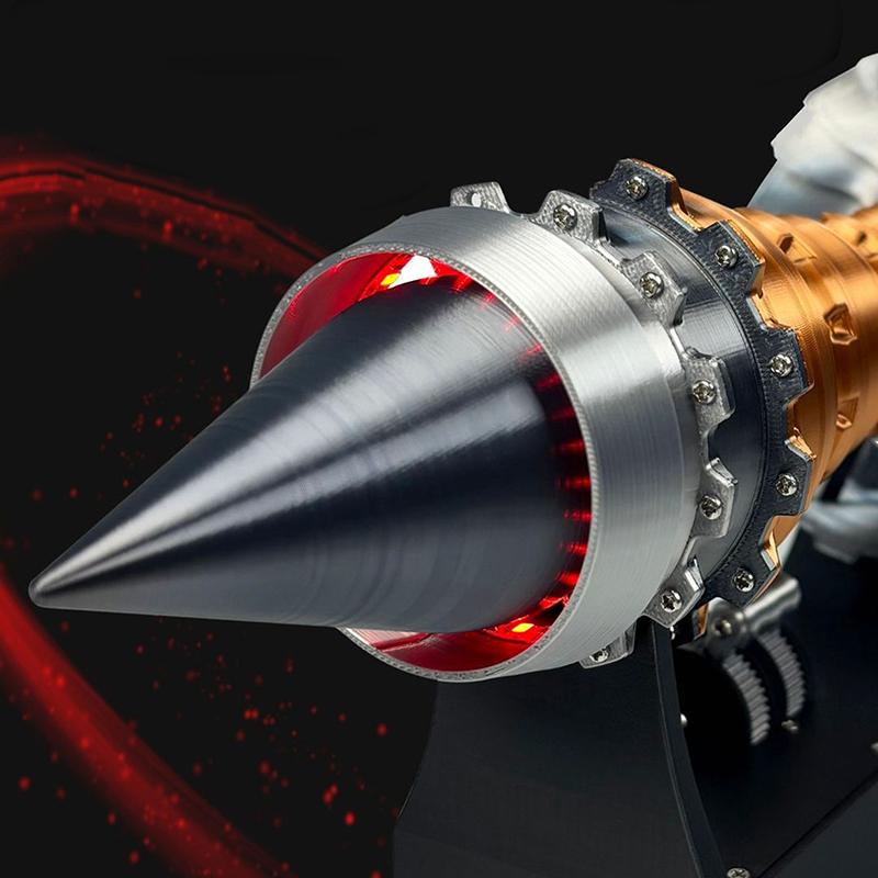 Tr900 Aircraft Turbofan Engine Electric Simulation Jet Turbojet Engine Assembly Diy Model Kit Toy Ornaments Gift