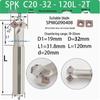 45° CNC Insertable Inner/Outer Chamfer Tool with Up/Down Back-Reaming Holder