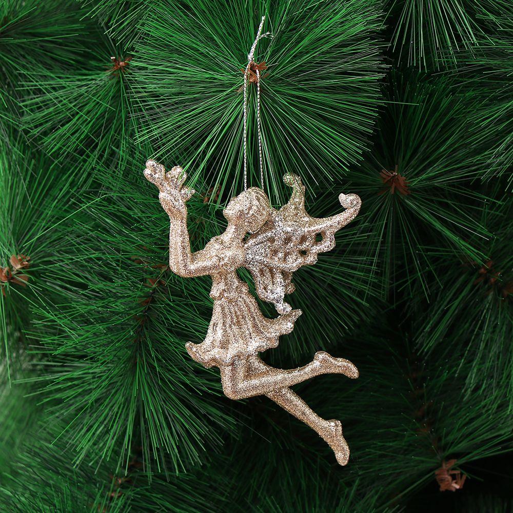 Kinder Blumenkranz Engel Weihnachtsbaum Anhänger Schneeflocken Hängedeko Heimdekorationen Weihnachtsdekorationen