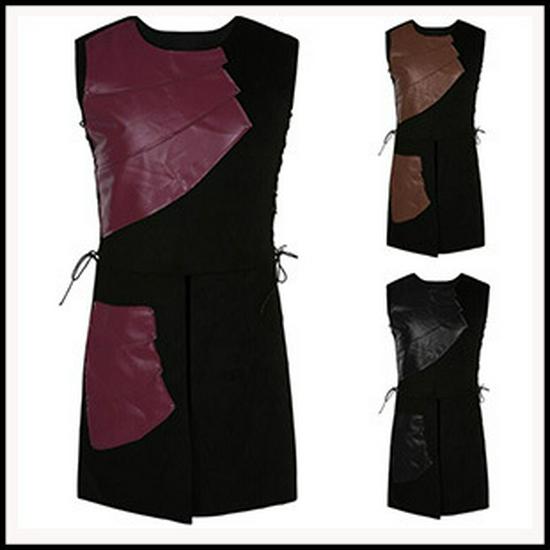 2018 Pánský evropský a americký styl Dlouhý rukáv Jednobarevný Knoflík Vzad Dlouhý kabát BC7928