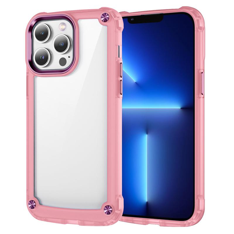 Clear Shockproof Armor Phone Case for iPhone 15 14 13 11 12 Pro Max Transparent Hard Bumper Back Cover