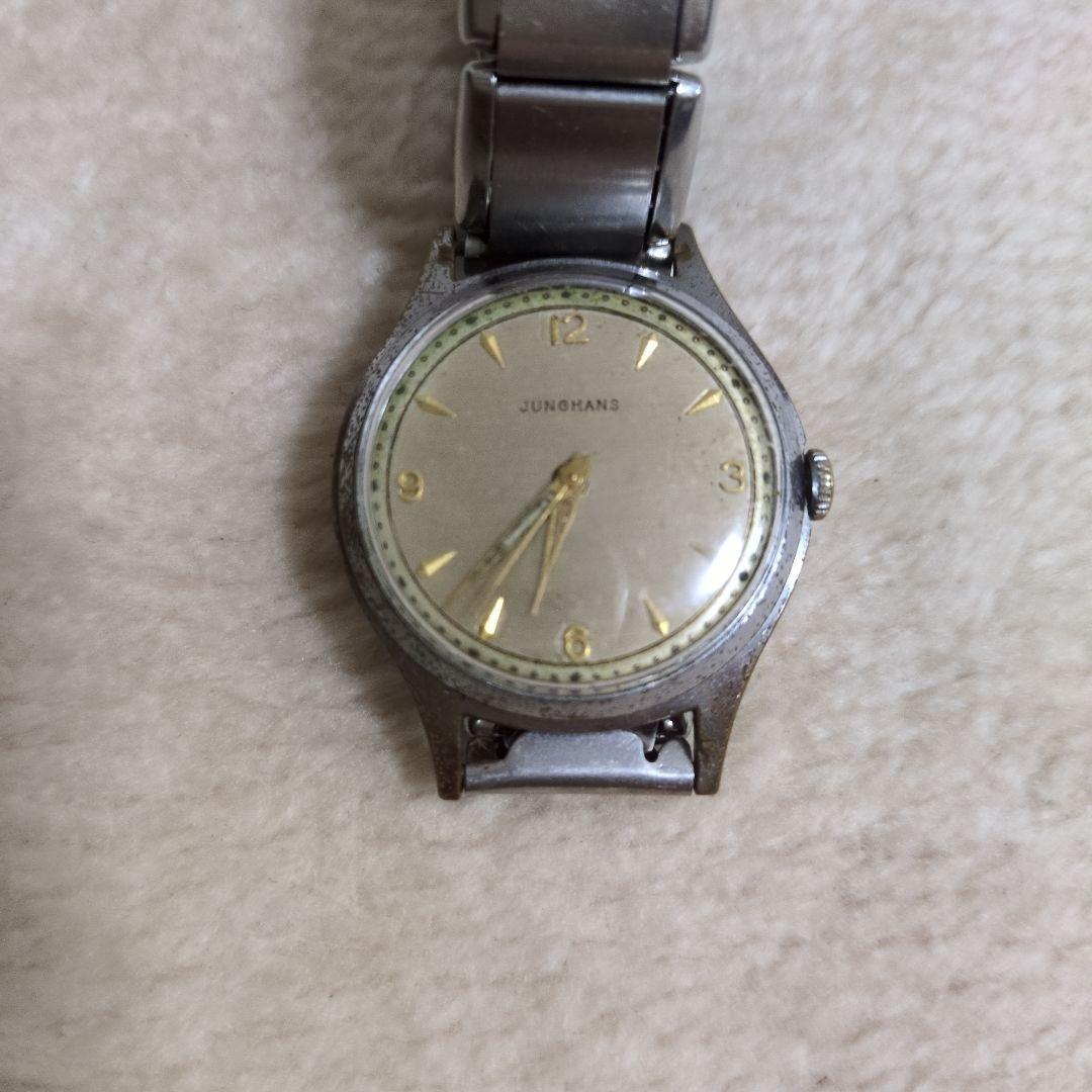 Used JUNGHANS manual winding watch silver