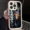 Phone Case for iPhone 17 Air 16E 15 16 Pro Max Doberman Dog Cool Cover 14 Plus 13 12 Mini Soft Shell Silicone Fundas