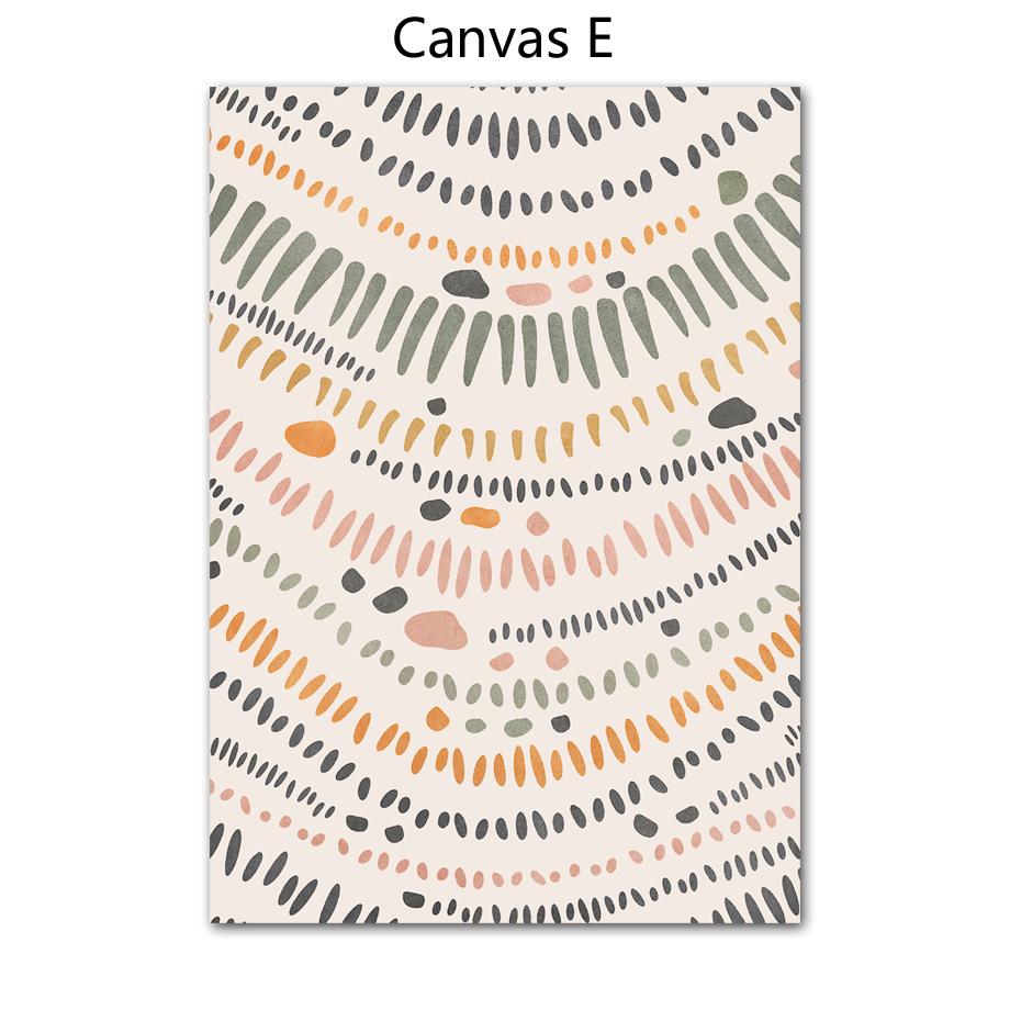 Boho Abstract Geometry Leaf Plant Solar Line Arch Posters and Print Walls of Art Canvas Paintings Wall Panels Interior Decor Rooms