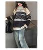 Girls' Diamond Knit Sweater - Korean Style Pullover for Older Children, Autumn/Winter 2025