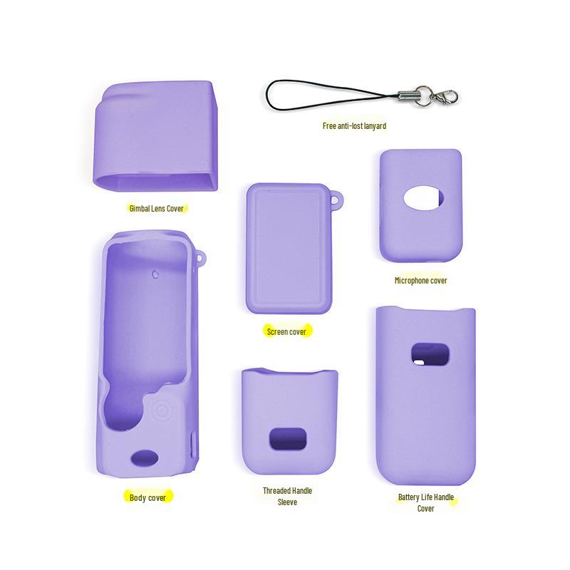 Silikonowe etui i osłona obiektywu DJI OSMO Pocket 3: Akcesorium ochronne pyłoszczelne i odporne na upadki