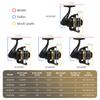 Ashconfish Spinning Reel, Graphite Body, 7+1BB, Stainless Steel, Lightweight, Freshwater/Saltwater Use, Gear Ratio 5.0:1, 100m PE Line Included, AF400