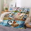 1PC Puffin Rock Joy Blanket, High quality Comfortable for All Seasons, Home Decor, Warmth and Comfort