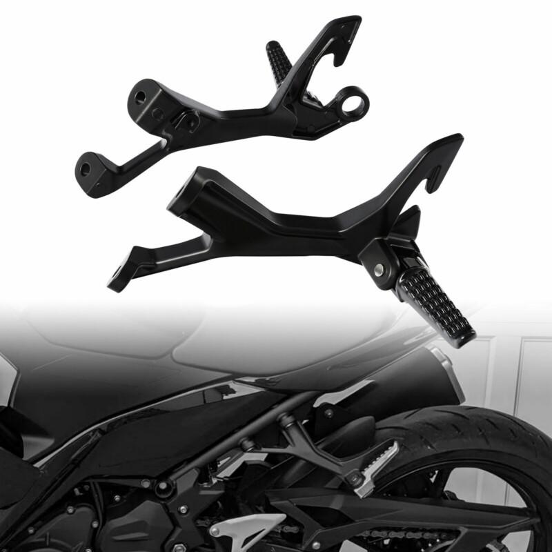 Rear Passenger Footrests Pegs Bracket For Kawasaki Ninja 400 2018-2024 Z400 2019-2024 Z500 2024