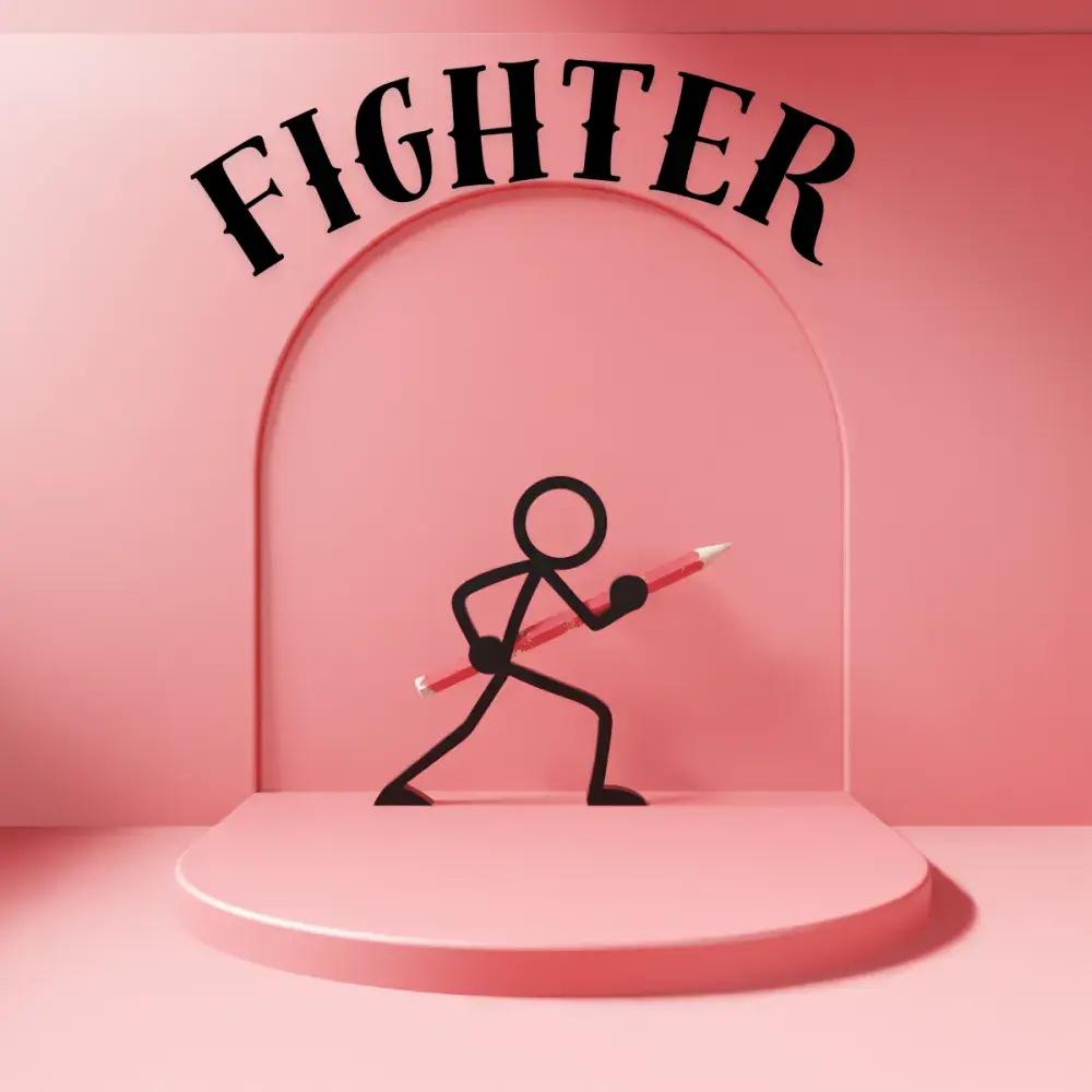 

Stickman Warrior Pen Holder 3d Printed Pencil Stand Surprise Gift Trendy Student Handheld Model 5 Styles
