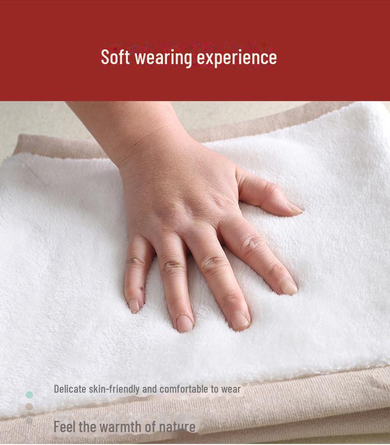 Unisex Thickened Velvet Waist Protection Belt - Winter Cold-Proof Knitted Cotton for Added Warmth