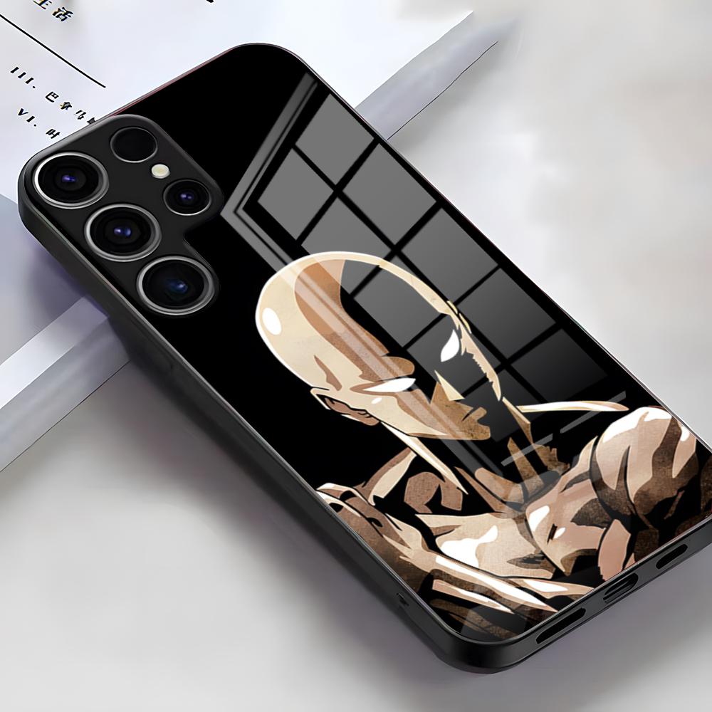 One-Punch Man Phone Case For Samsung S26 S25 Edge Ultra S23 S22 S21 S20 Ultra Plus S24 Fe A54 A53 A25 Glass Cover