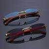2pc Unisex Frameless Sunglasses for Driving And Fishing UV Protection Cut Edge Design Special for Men And Women