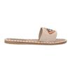 Womens/Ladies Fabric Open Toe Flat Slide