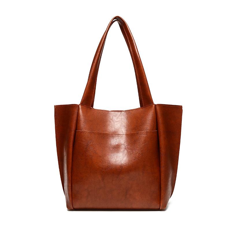 

2025 новая сумка для мамы и ребенка, ретро сумка подмышку, большая вместимость, сумка через плечо для поездок на работу, модная сумка-тоут светло-коричневого