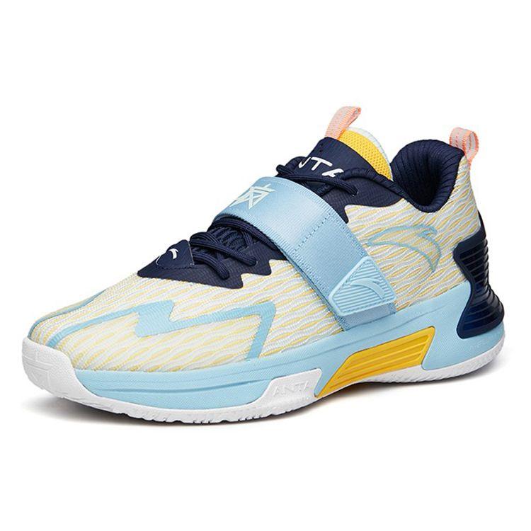 Anta Sweep 3 Shock Absorption Non-Slip Wear-Resistant Low-Top Basketball Shoes Men Basketball Shoes Green 112131606-3
