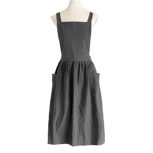 Nordic Florist Apron Cotton Linen Unisex Bib Aprons with Pockets Adjustable Washable for Gardening Coffee Shops Bar Bakery