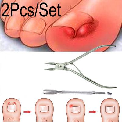 2Pcs/Set Pés Cuidados Toe Nail Clippers Trimmer Cortadores Profissional Cuidados Com Os Pés