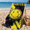 1PC Nirva-na Microfiber Beach Towel, Soft Lightweight And Quick-Dry, Ideal for Summer Travel, Beach Essential, Swimming Pool Gift