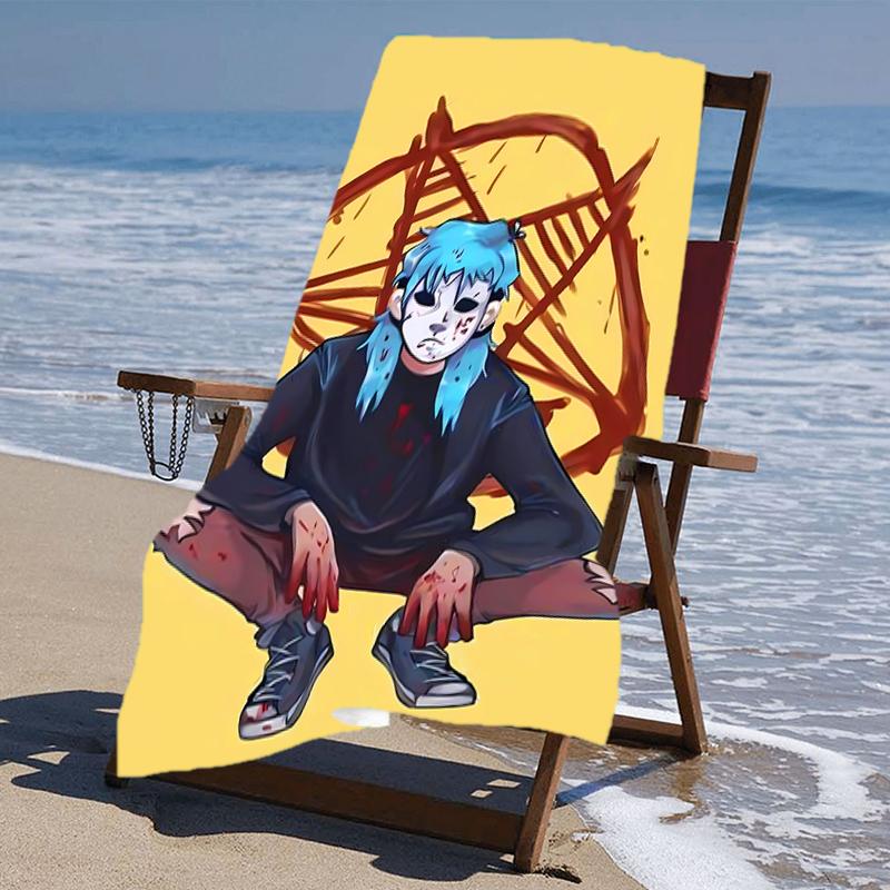 Proof Beach Towel with a Sally Face1 Pattern - Soft,absorbent,quick-drying,machine Washable - Perfect for Swimming,camping,bathing