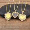 Nidin Hot Sale Classic Heart Shape Shine Zircon Pendant Necklace For Women Elegant Aesthetic Clavicle Chain Jewelry Accessories