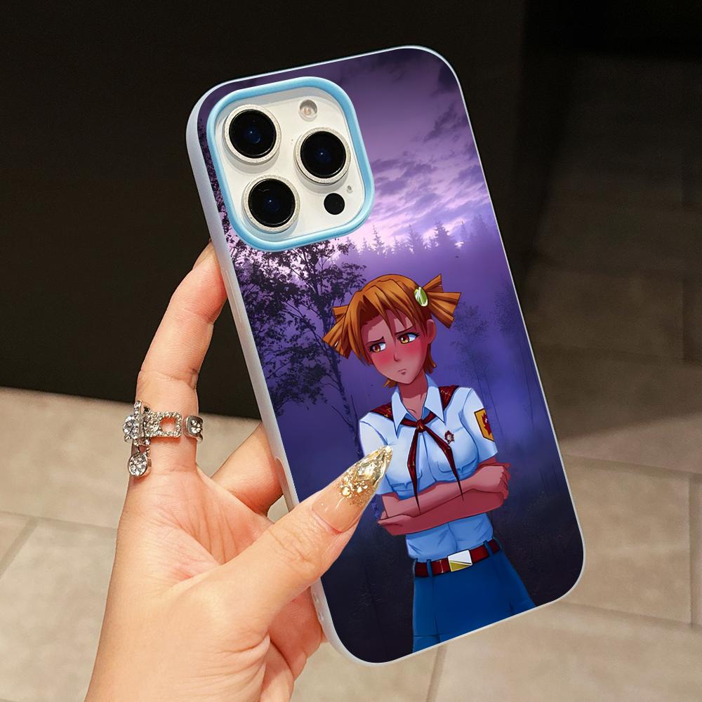 Everlasting Summer Alisa Jelly Double layer Light Blue Mobile Phone Case for iPhone 17 16 15 14 13 12 11 Air Pro Max Plus