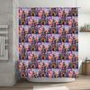 Spooky Zombie Shower Curtain Horror Movie Theater Gothic Decor Halloween Bathroom Set Vintage Retro Style Wall Art
