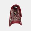 [Pre-Owned] Printed Metal Leather Chain Shoulder Crossbody Wallet - Excellent #1J633M2