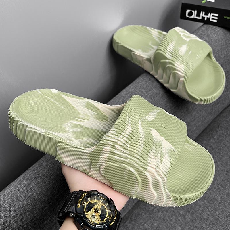Summer Fashion Camouflage Thick Sole Slide Sandals For Men Women Large Size Casual Home Slippers