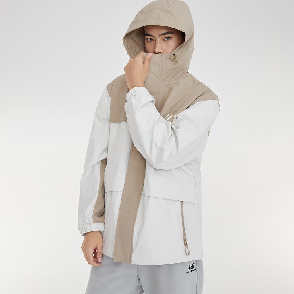 New Balance Jackets Men's Khaki Hooded Moderate Other AMJ33359-BNN