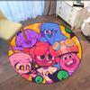 Jelly Jamm Printed Round Rug Carpet Chair Rug Area Rug Entryway Doormats,for Office Chair Living Room Bedroom Kitchen Room.